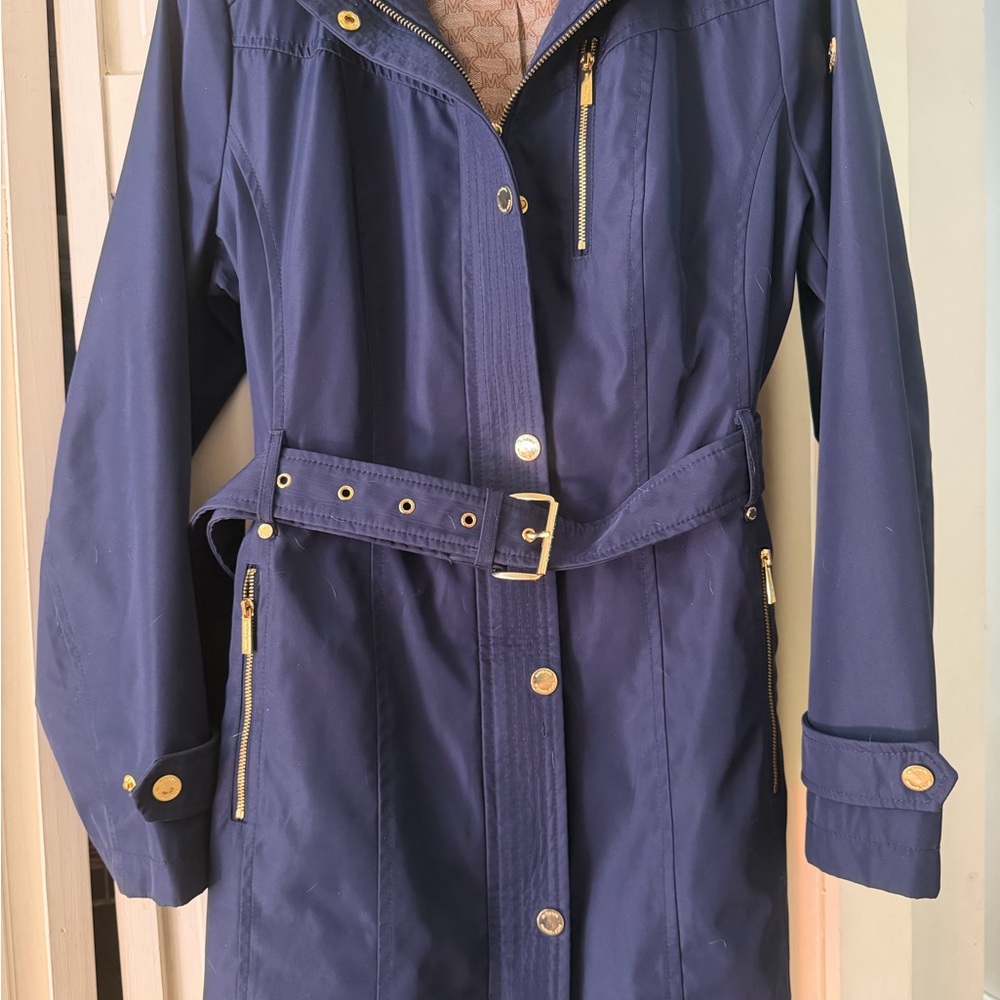 Michael Kors Navy Trench Coat